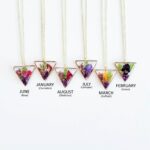 Personalized birth flower necklace, birth month flower bouquet necklace, family necklace - Image 3