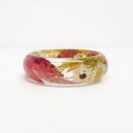 Pressed leaf bracelet, daisy jewelry, pressed flower jewelry, real flower bangle, real flower bracelet, nature gifts, nature jewelry, gifts - Image 6