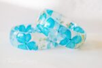 pressed real flower bracelet, resin bracelet, mothers day gifts, gift for mom, birthday gift idea for women, - Image 2