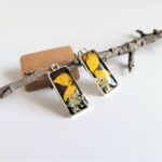 Dried flower jewelry, real flower earrings, resin earrings, resin jewelry, gift for friend, gift for women, nature lover gift, for her - Image 7