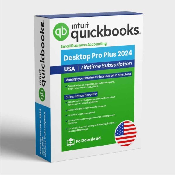 QuickBooks Desktop Pro Plus 2024 – 1 User –  Activation Lifetime